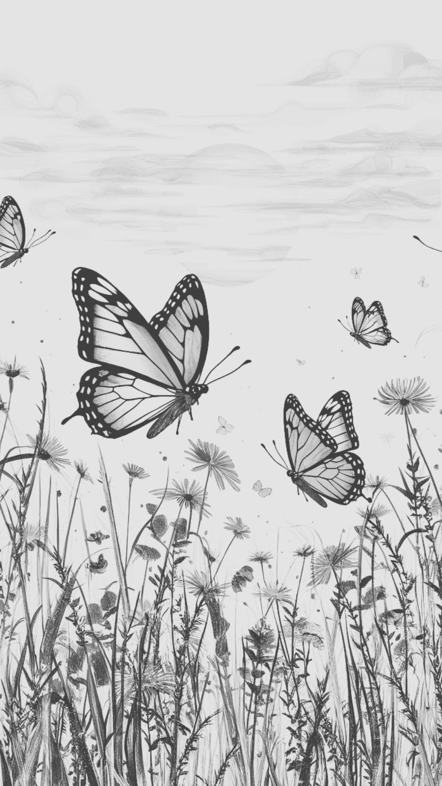 butterfly and sunrise