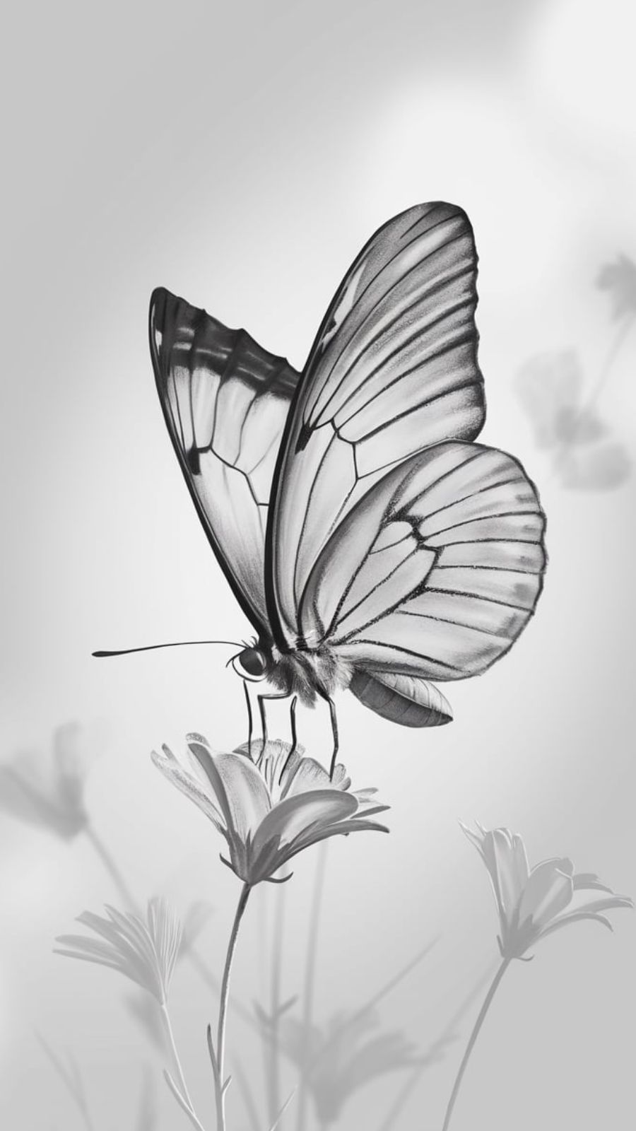 butterfly and sunrise