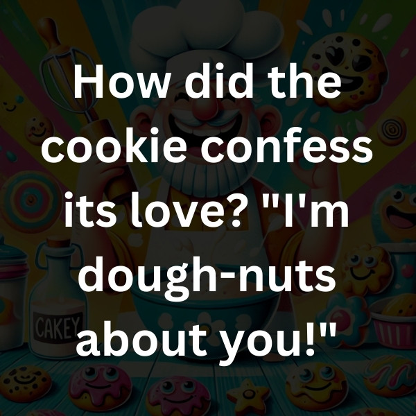 How did the cookie confess its love_ _I'm dough-nuts about you!
