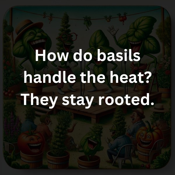 How do basils handle the heat? They stay rooted.