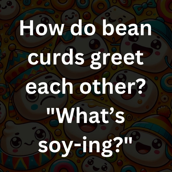 How do bean curds greet each other_ _What’s soy-ing