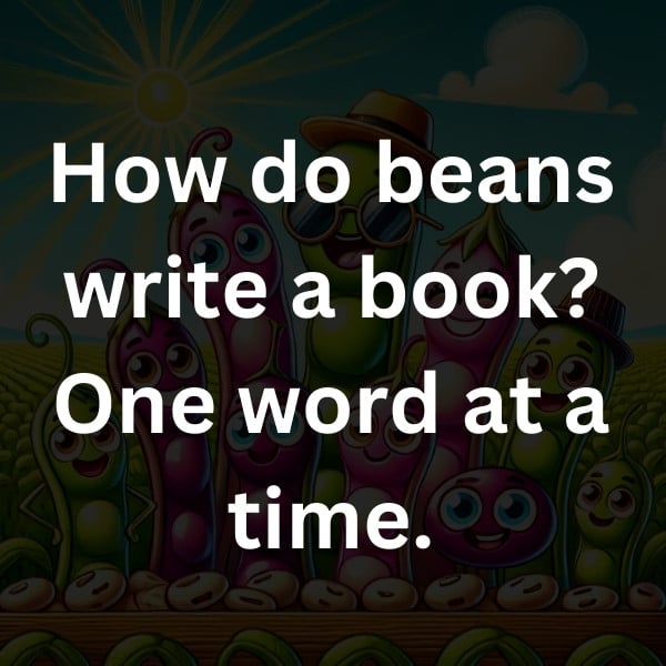 How do beans write a book_ One word at a time