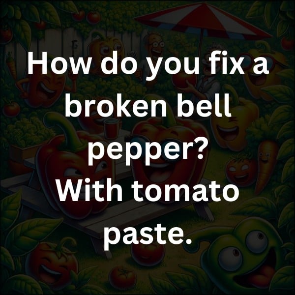 How do you fix a broken bell pepper? With tomato paste.