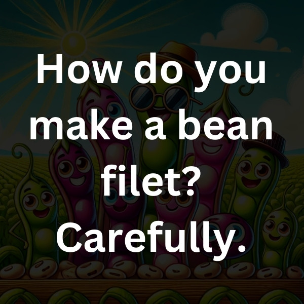 How do you make a bean filet_ Carefully