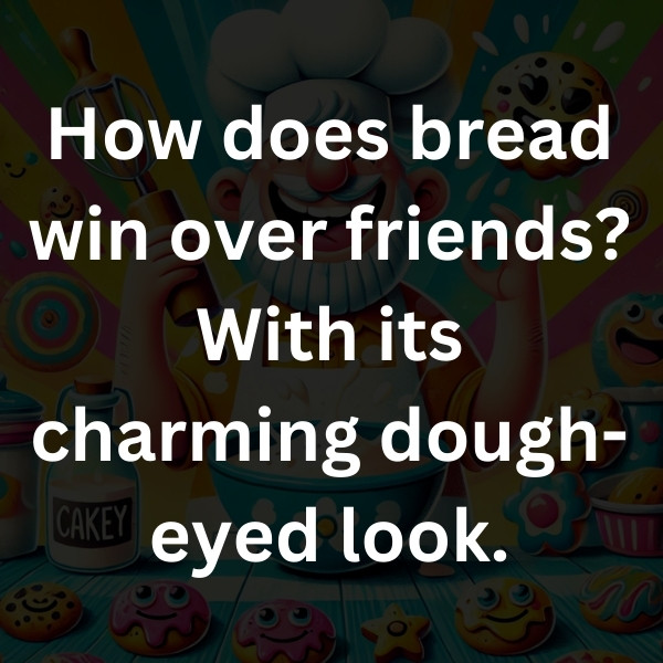 How does bread win over friends_ With its charming dough-eyed look