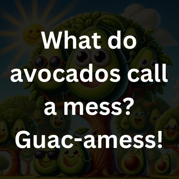 What do avocados call a mess_ Guac-amess!