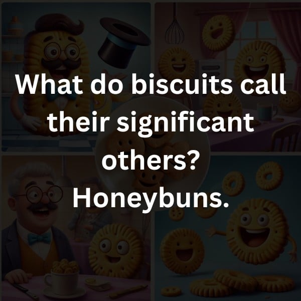 What do biscuits call their significant others? Honeybuns.