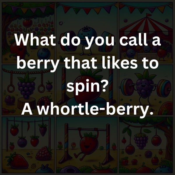 What do you call a berry that likes to spin? A whortle-berry.