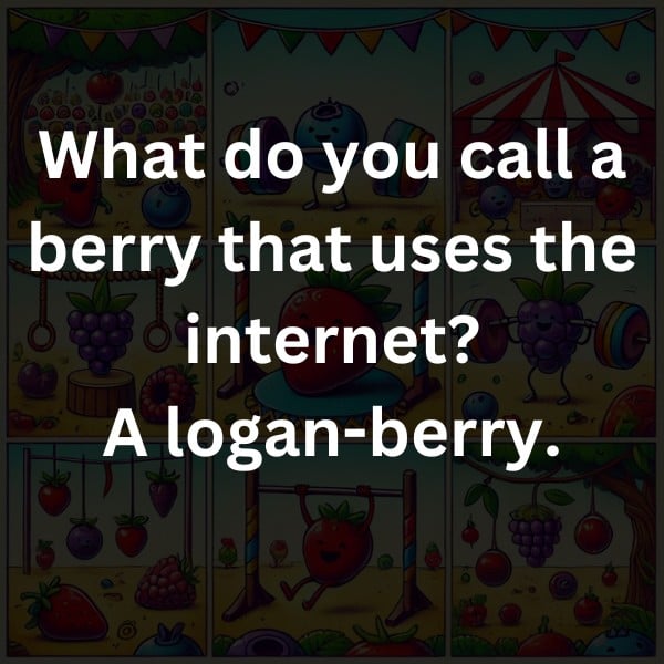 What do you call a berry that uses the internet? A logan-berry.