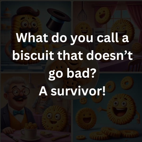 What do you call a biscuit that doesn’t go bad? A survivor!