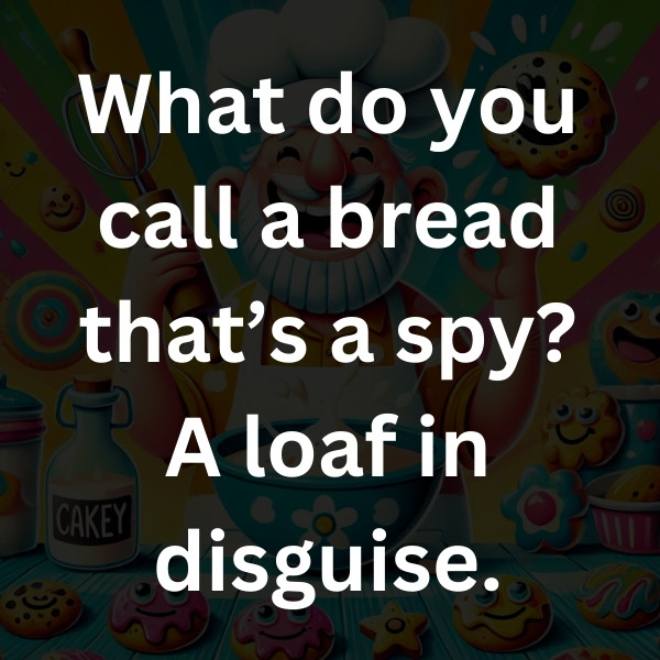 What do you call a bread that’s a spy_ A loaf in disguise