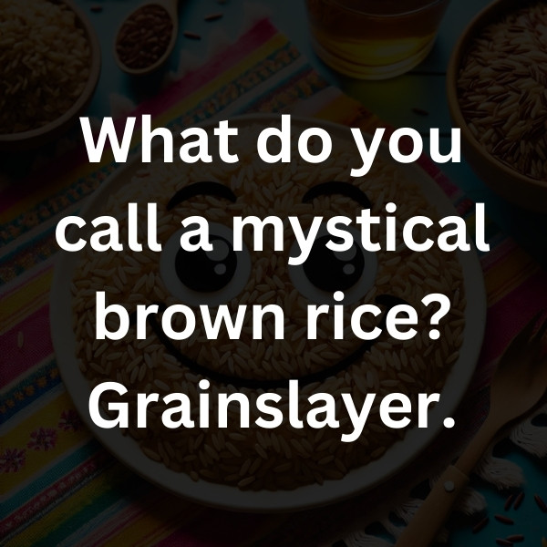 What do you call a mystical brown rice_ Grainslayer
