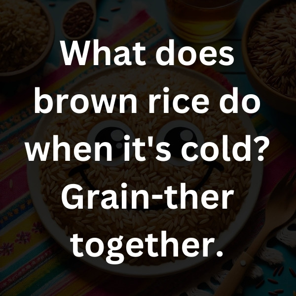 What does brown rice do when it's cold_ Grain-ther together