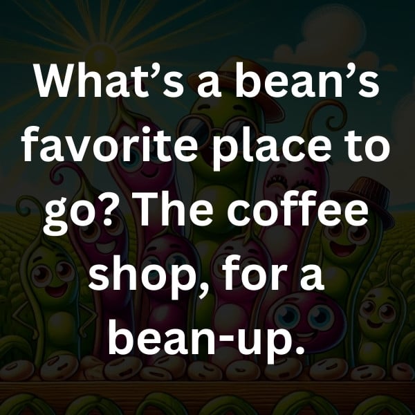 What’s a bean’s favorite place to go_ The coffee shop, for a bean-up
