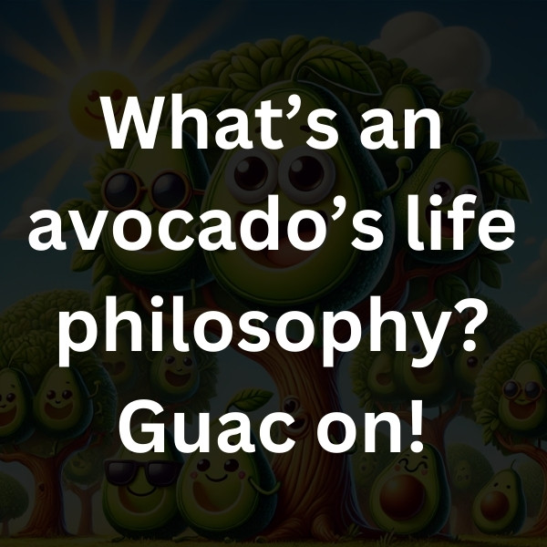 What’s an avocado’s life philosophy_ Guac on!
