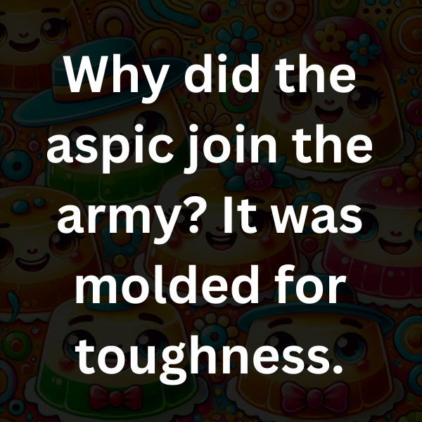 Why did the aspic join the army_ It was molded for toughness