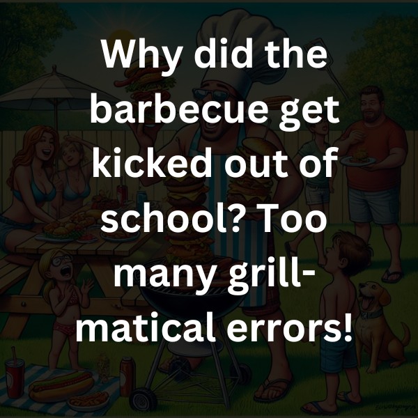 Why did the barbecue get kicked out of school? Too many grill-matical errors!