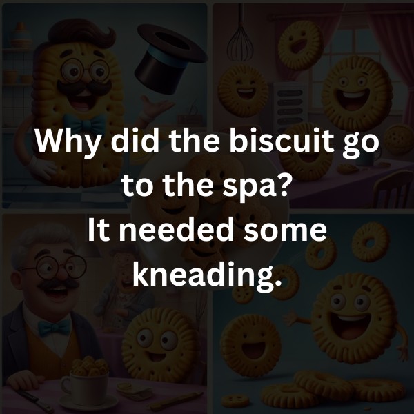 Why did the biscuit go to the spa? It needed some kneading.