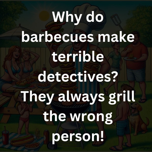 Why do barbecues make terrible detectives? They always grill the wrong person!
