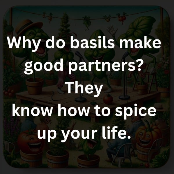 Why do basils make good partners? They know how to spice up your life.