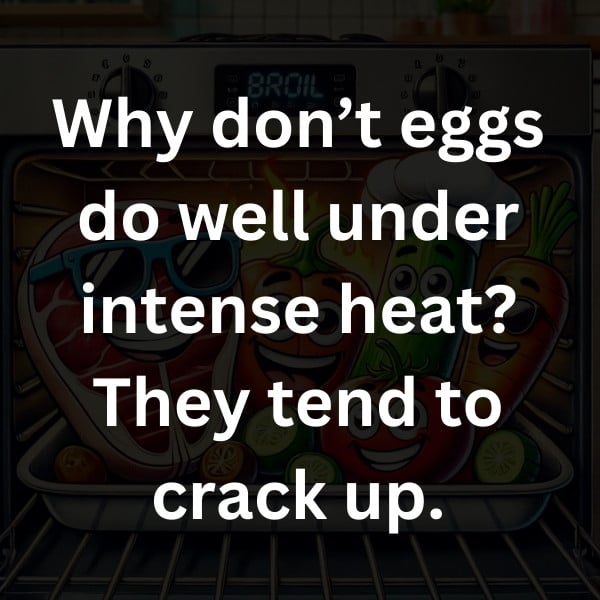 Why don’t eggs do well under intense heat_ They tend to crack up