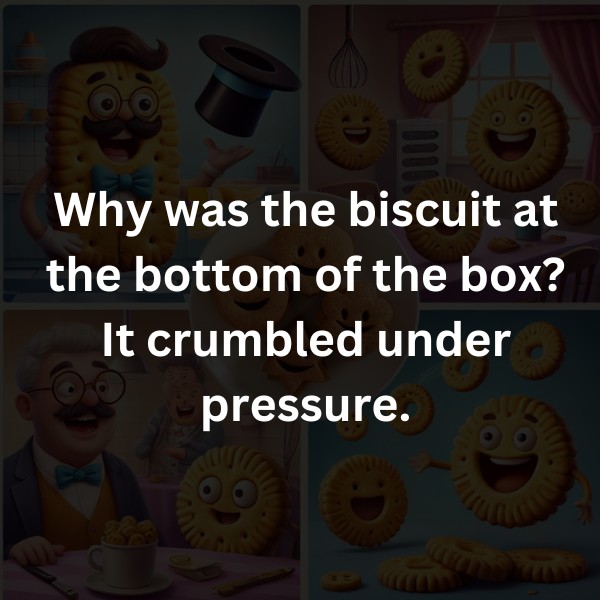Why was the biscuit at the bottom of the box? It crumbled under pressure.