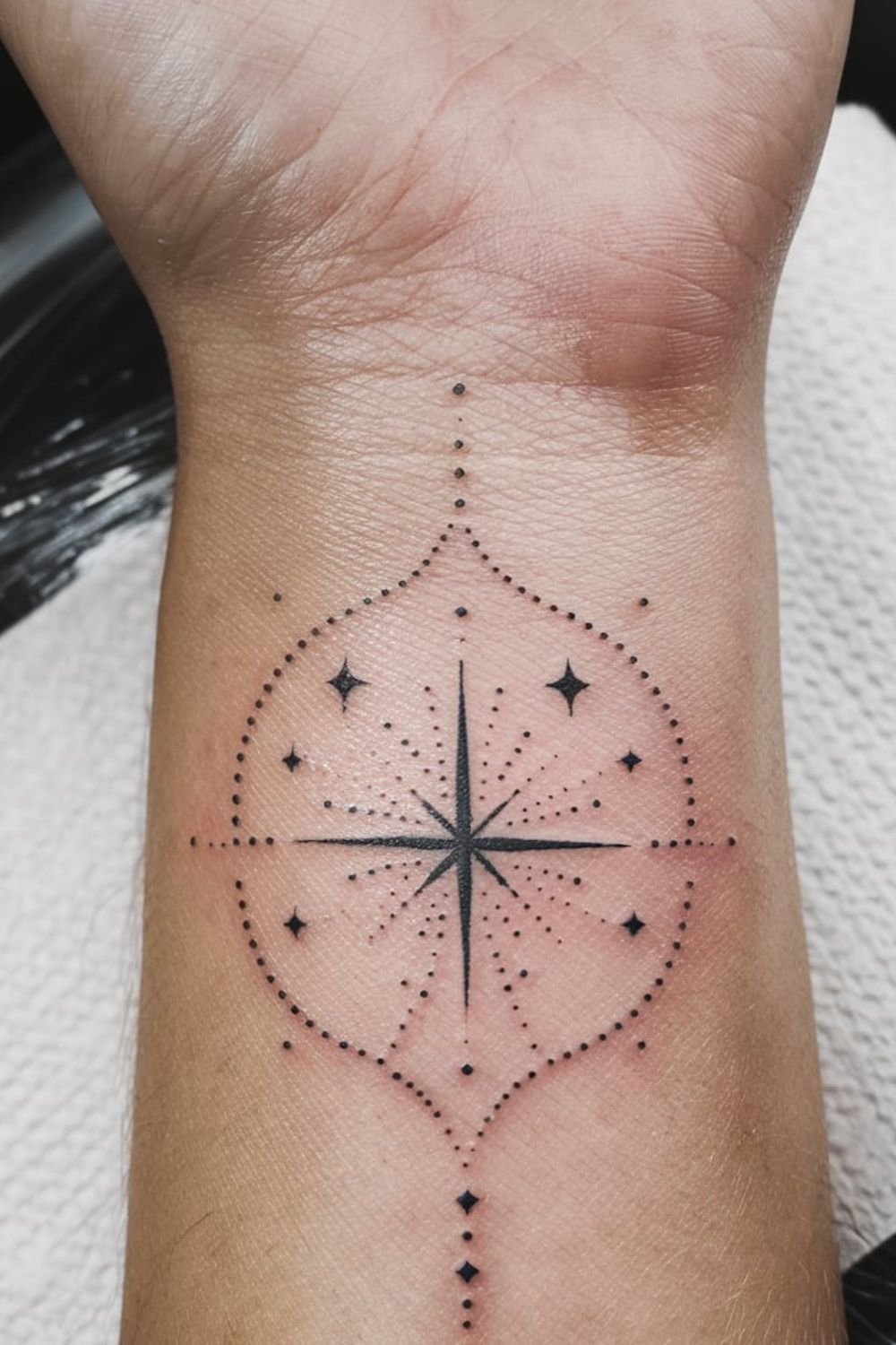  North Star Wrist Tattoos for Women