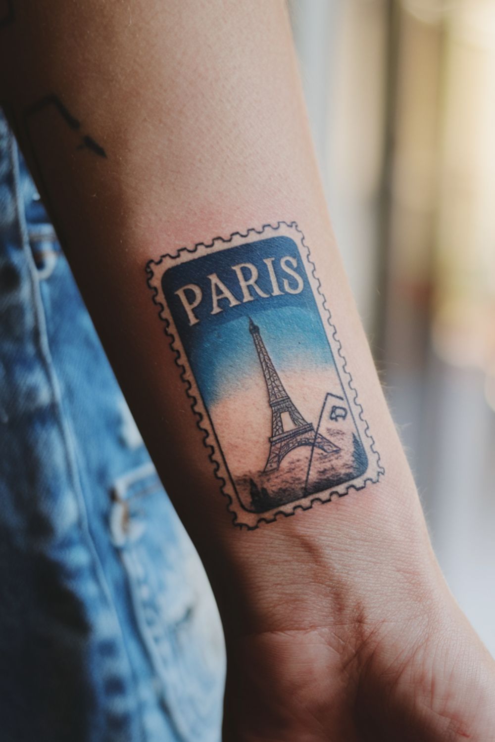 Passport Stamp Wrist Tattoos for Women