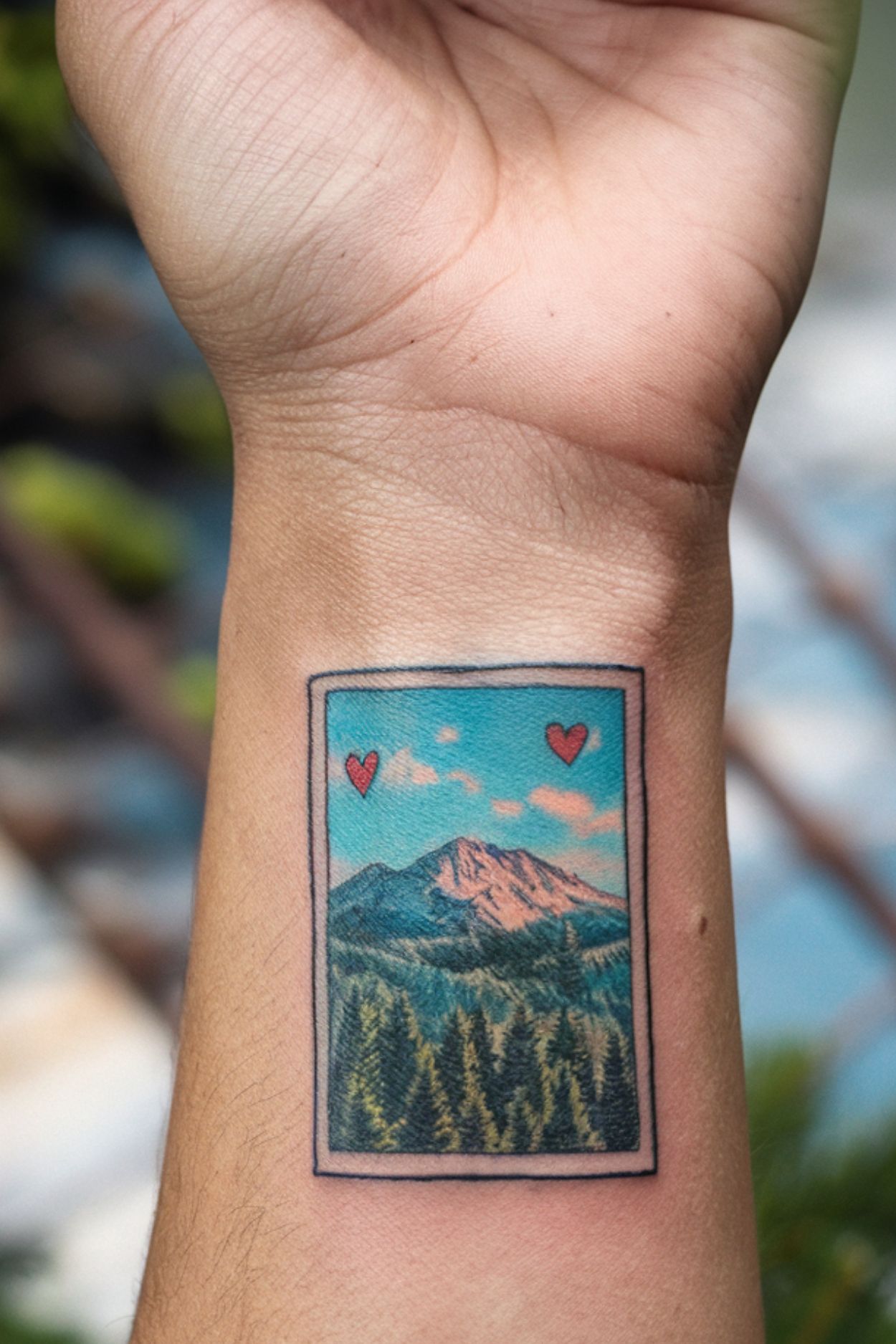 Postcard Wrist Tattoos for Women