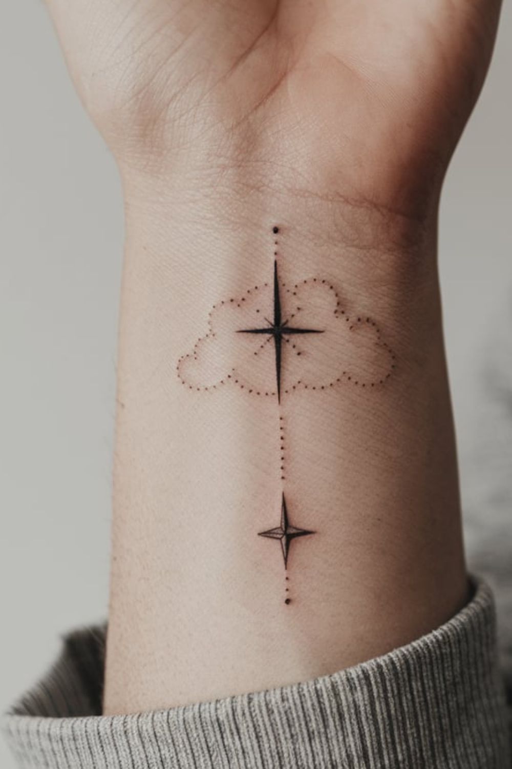  North Star Wrist Tattoos for Women