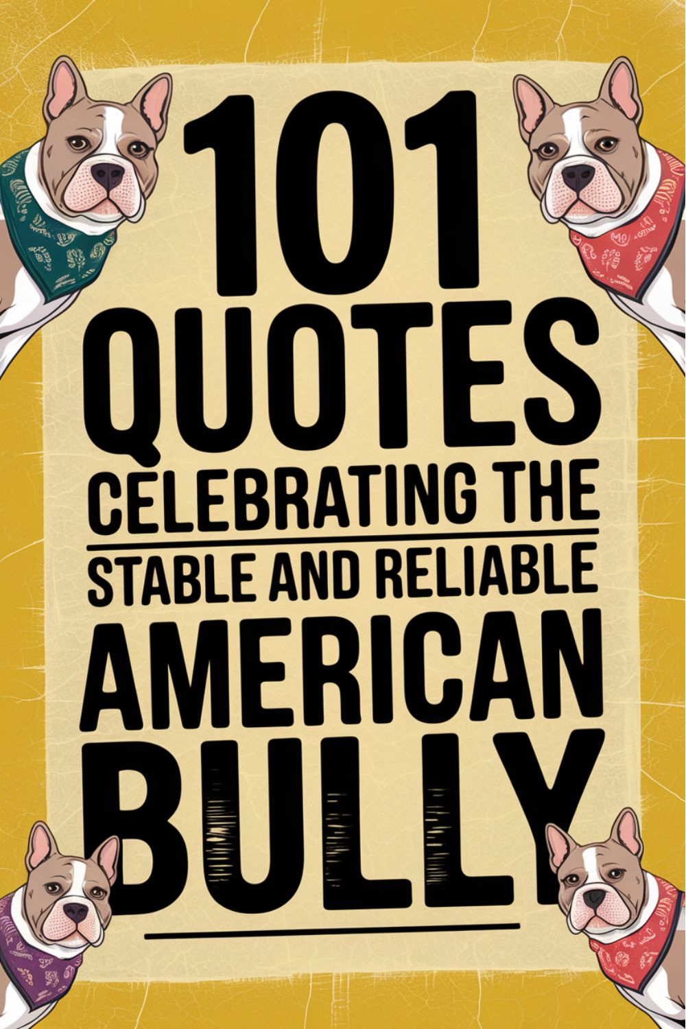 101 Quotes Celebrating the Stable and Reliable American Bully