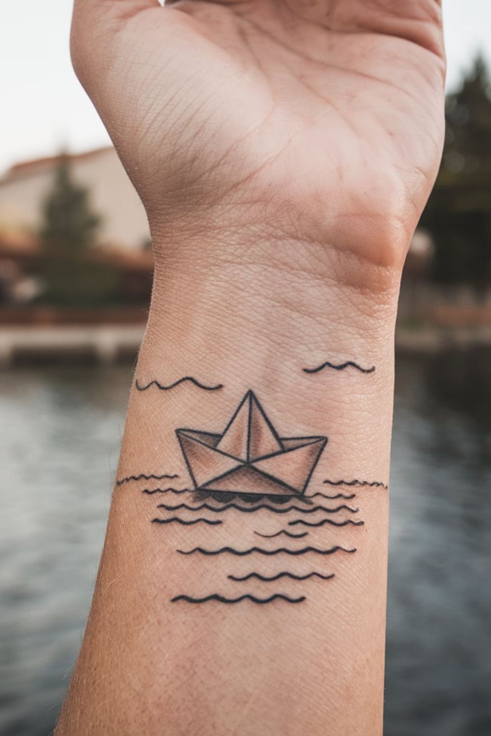 Small Sailboat Wrist Tattoo Ideas for Women