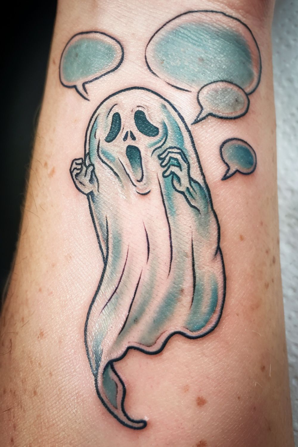 Small Ghost Wrist Tattoos for Women