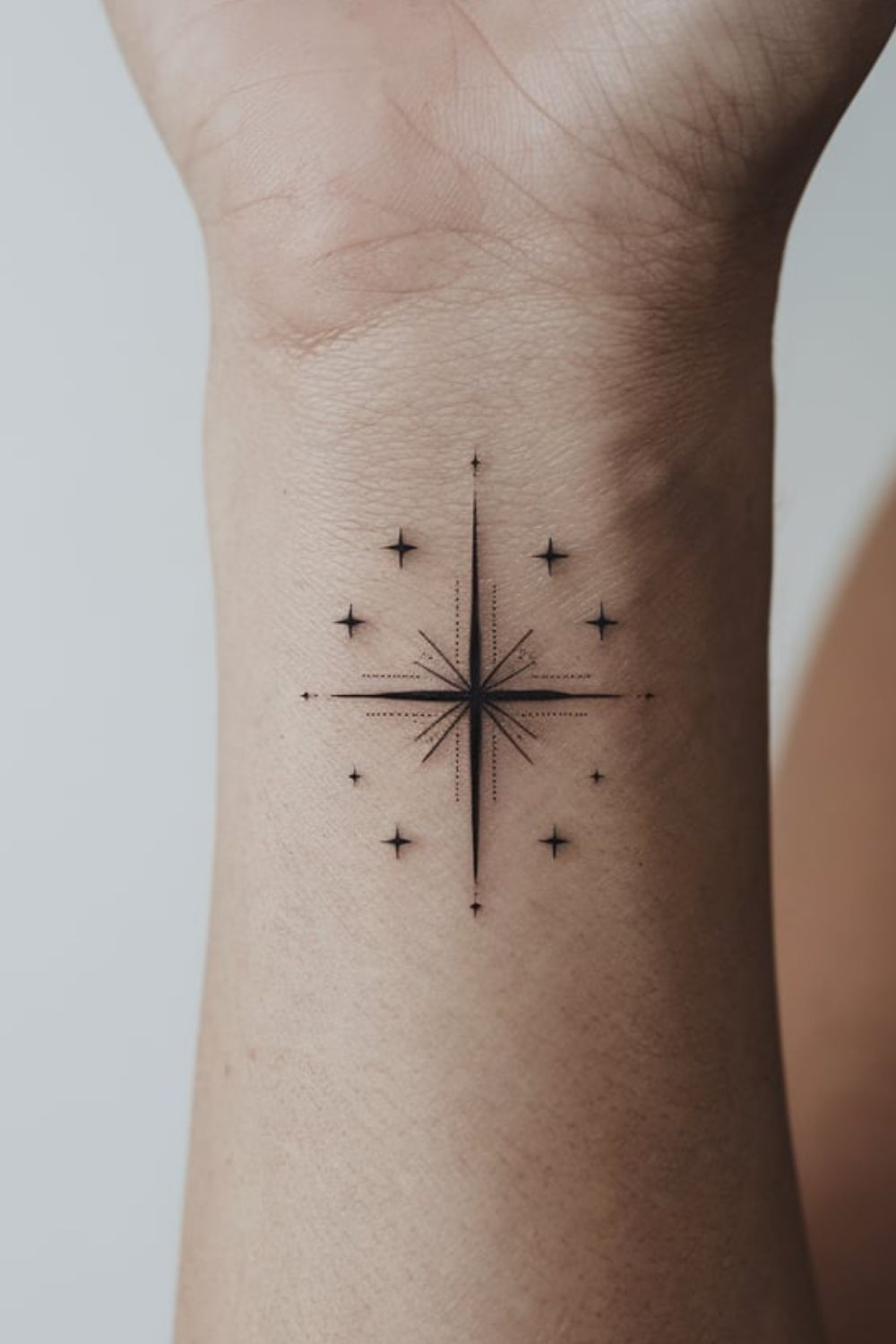  North Star Wrist Tattoos for Women