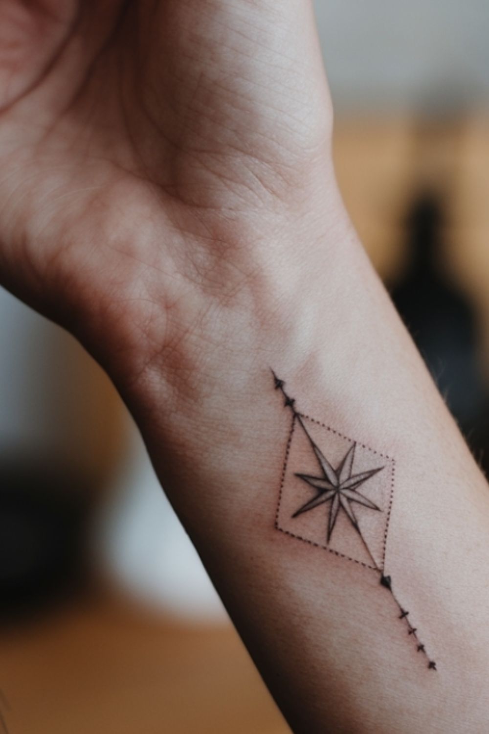  North Star Wrist Tattoos for Women