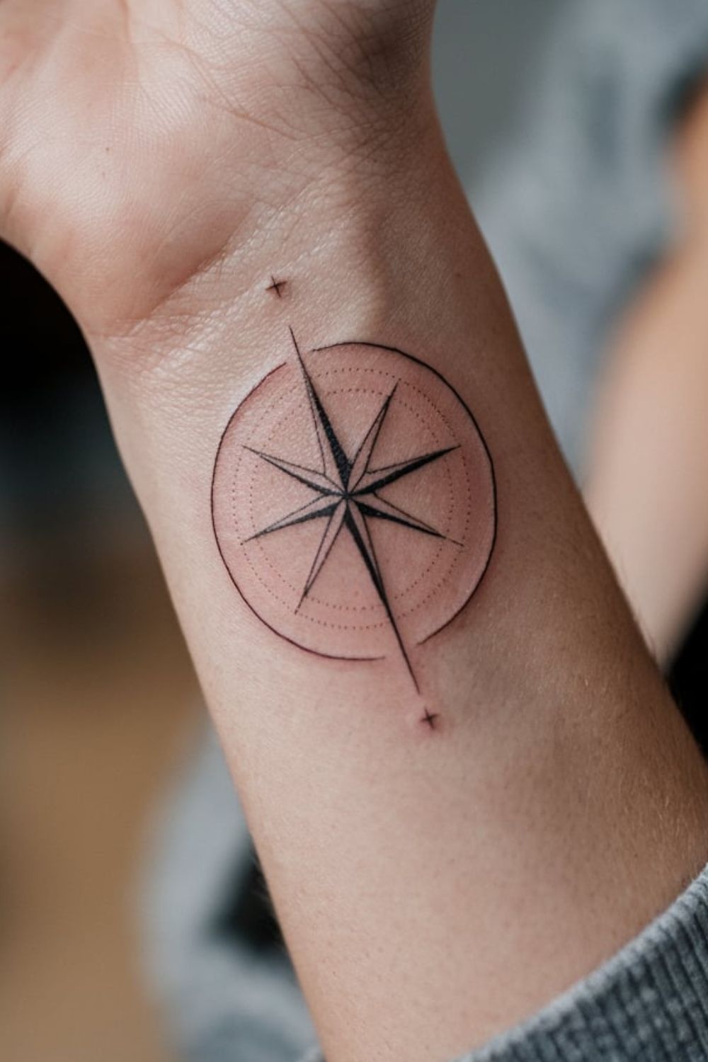  North Star Wrist Tattoos for Women