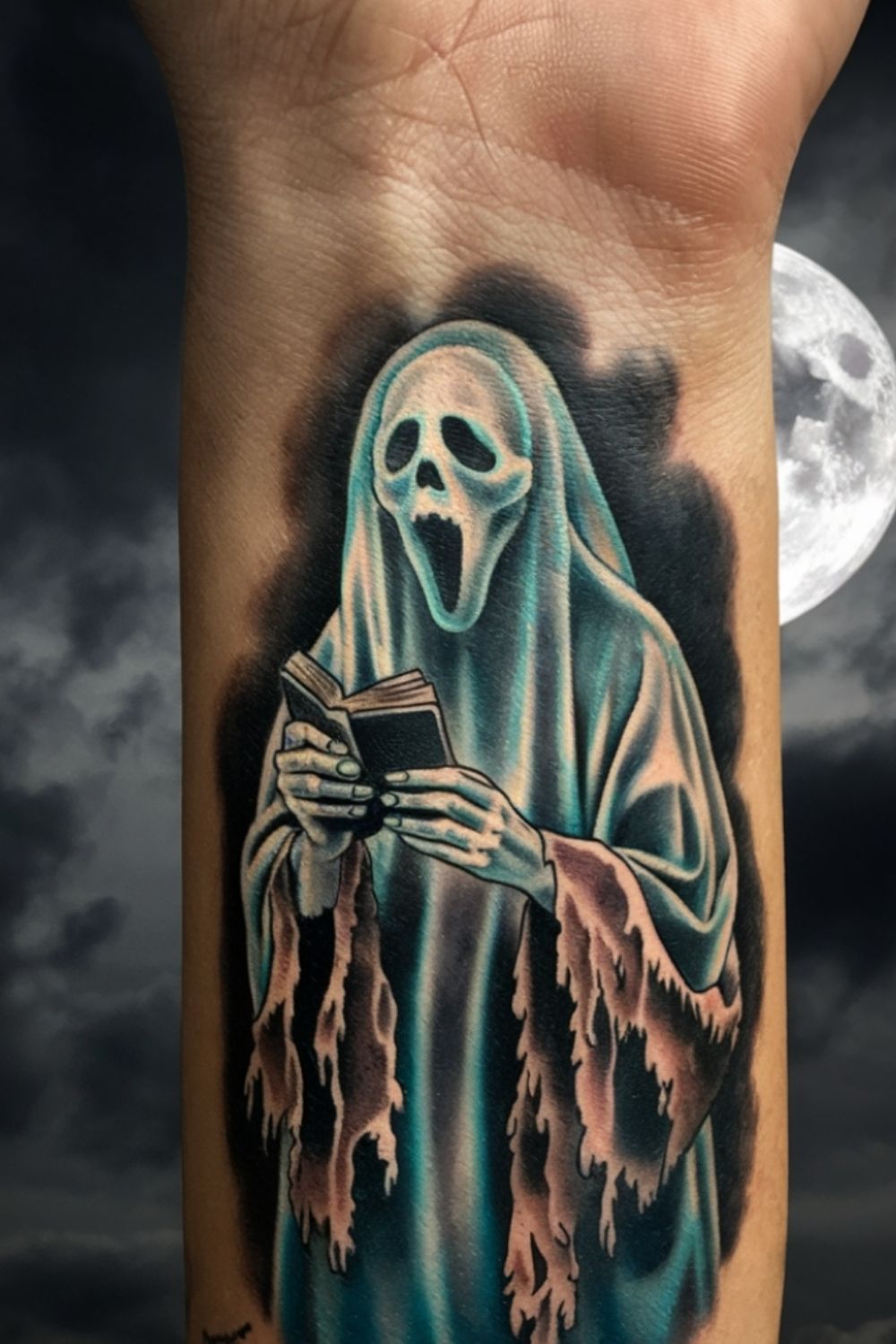 Small Ghost Wrist Tattoos for Women