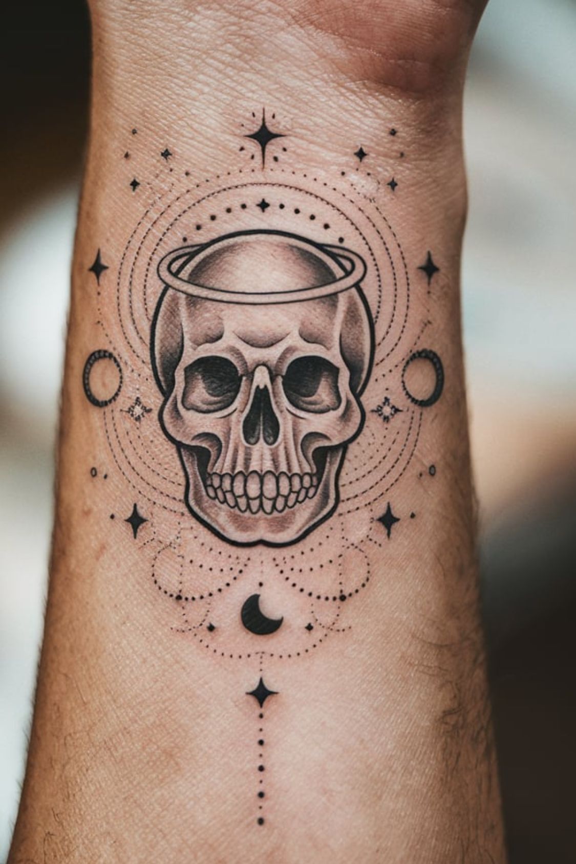 Small Skull Wrist Tattoo Ideas for Women