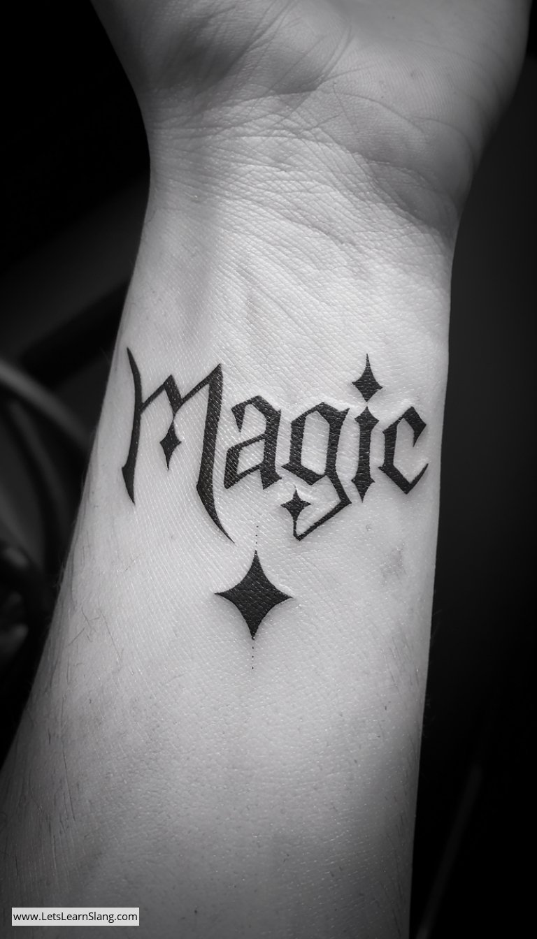 Mystical 'Magic' Wrist Tattoo