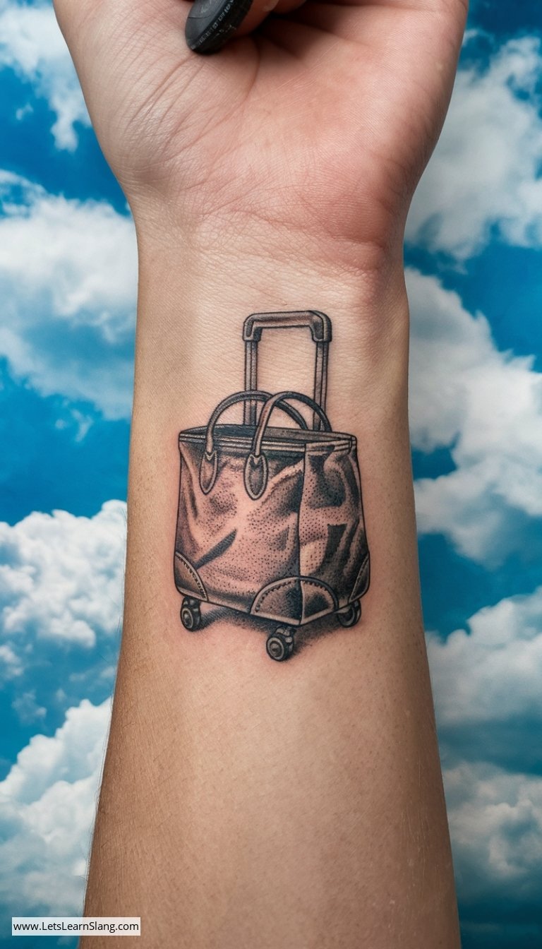Petite Trolley Bag Wrist Tattoo