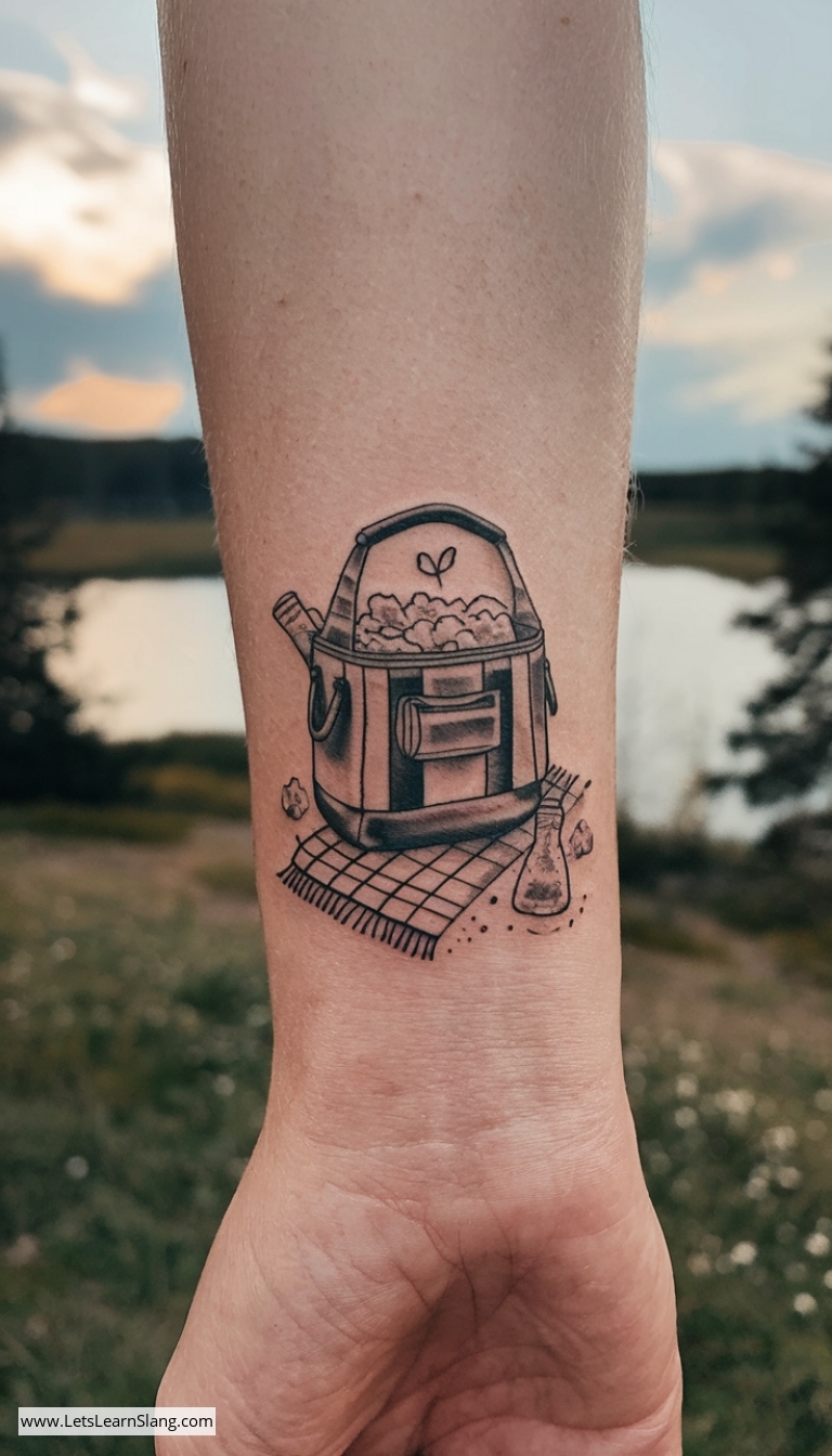 Picnic Cooler Bag Wrist Tattoo
