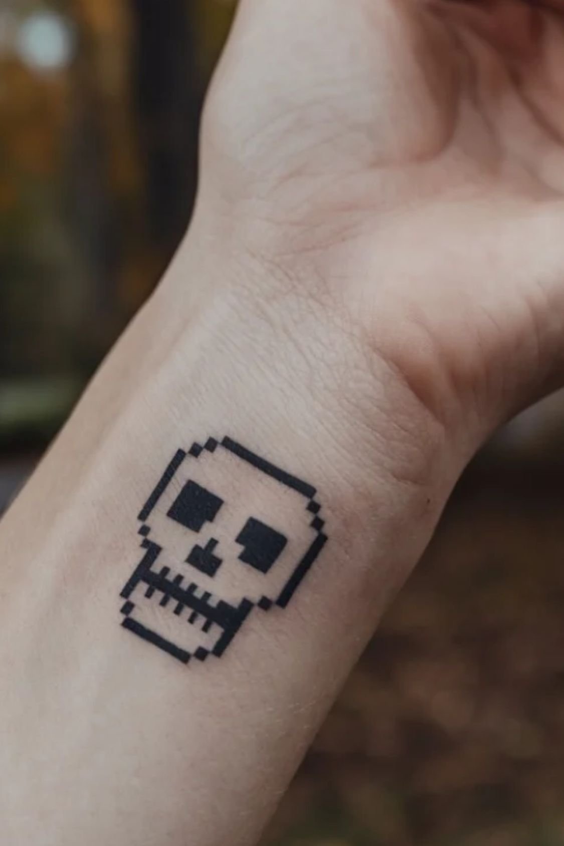 Small Skull Wrist Tattoo Ideas for Women