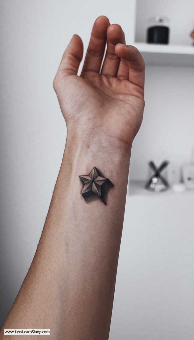 Realistic Star with Shadow Effect