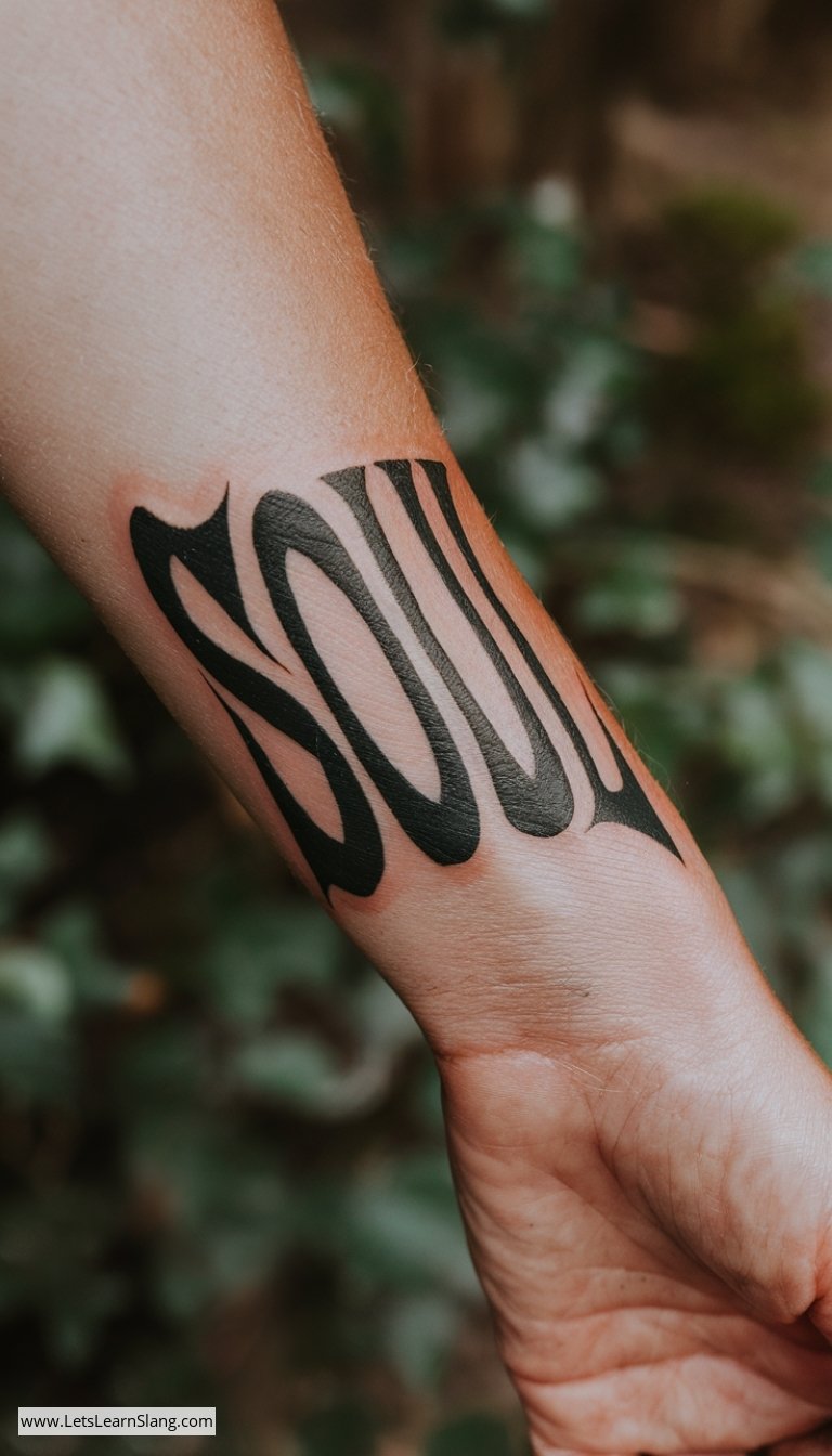 Soul Script Wrist Tattoo