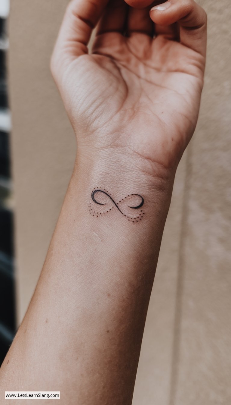 Subtle Infinity Wrist Tattoo