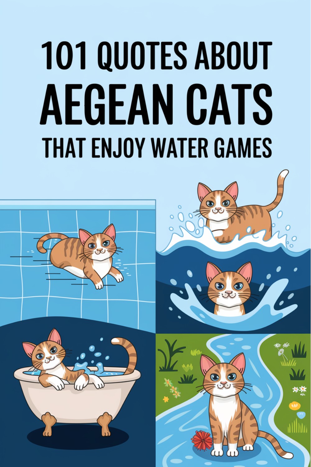101 Quotes About Aegean Cats That Enjoy Water Games