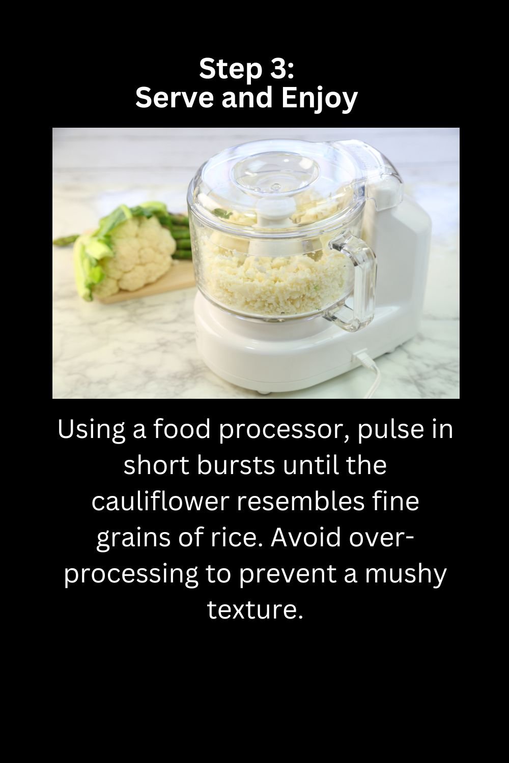 How to Make Cauliflower Rice (Step by Step)