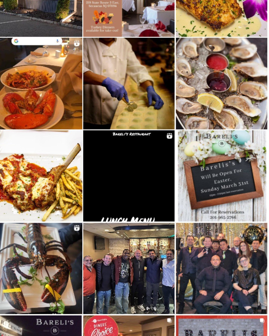 Bareli's Restaurant and Bar Instagram