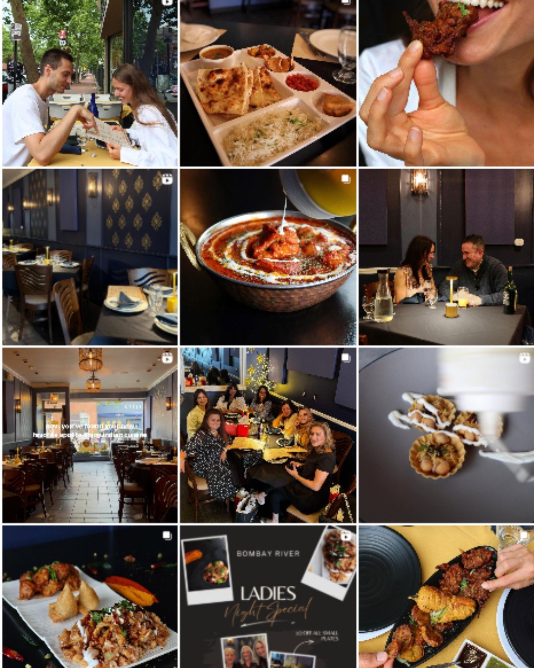 Bombay River, Indian Restaurant Instagram