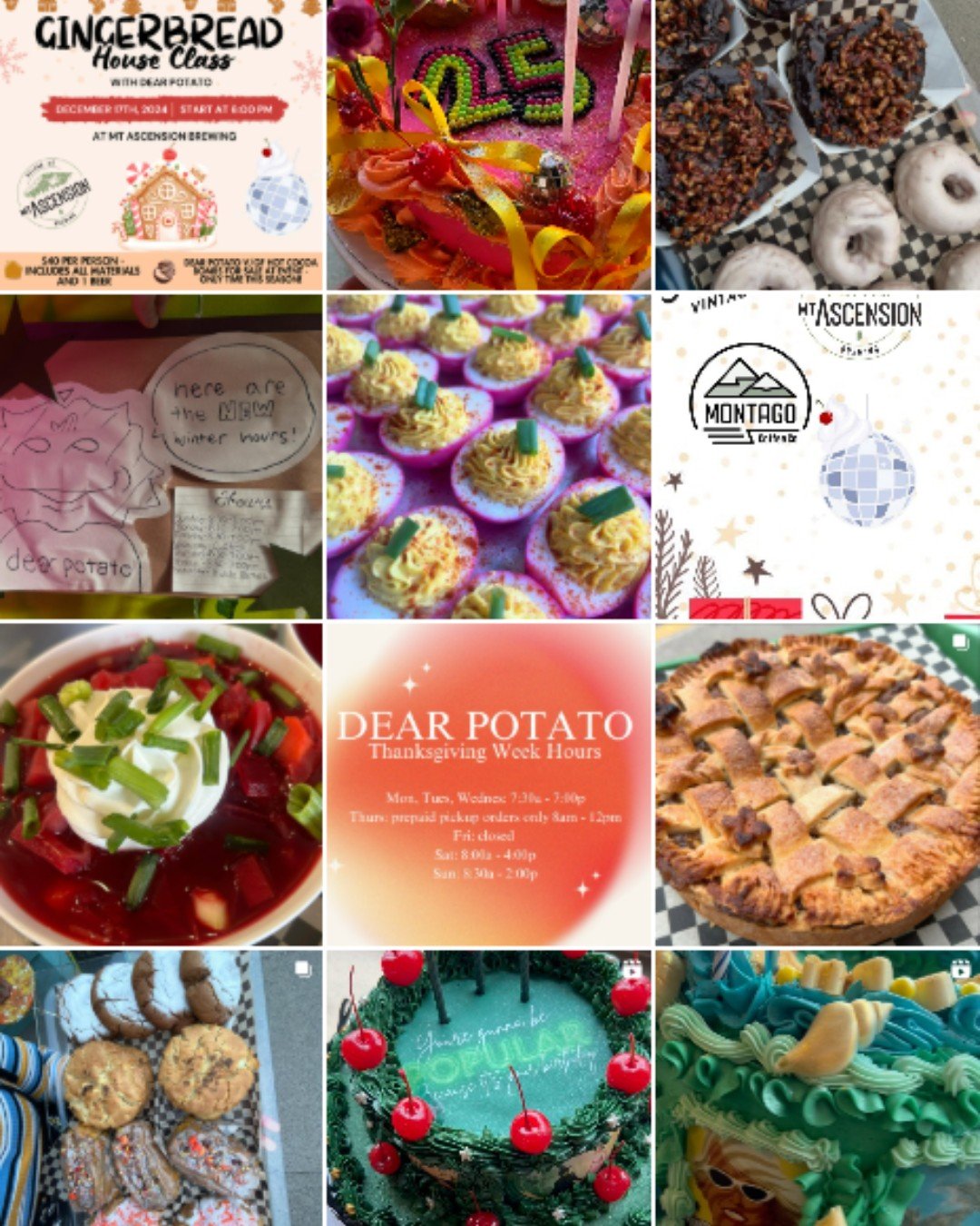 Dear Potato Bakery Instagram
